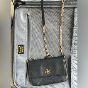 Tory Burch Black and Gold Crossbody Bag
